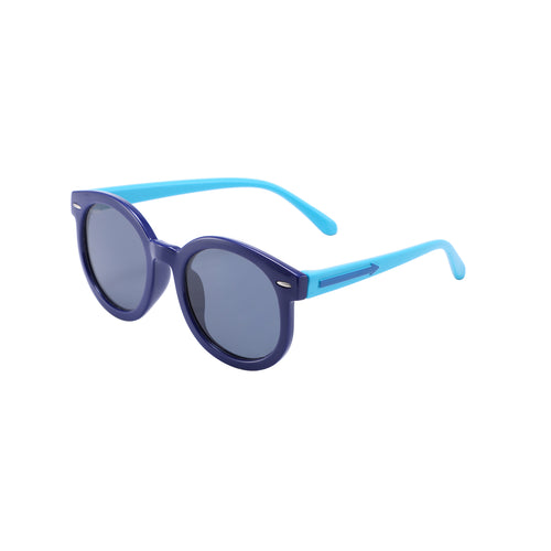 ThisGuy Kids Sunglasses - Black and Sky Blue Rounders