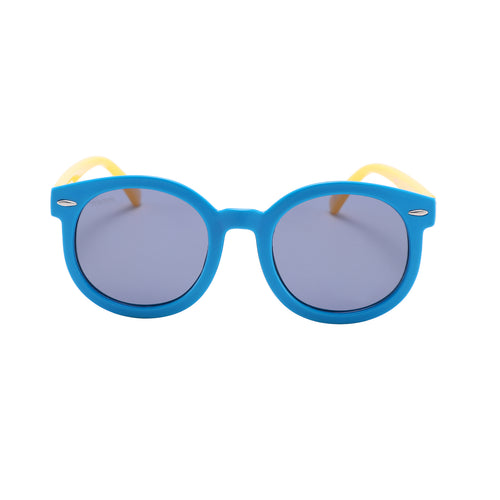 ThisGuy Kids Sunglasses - Blue and Lemon Yellow Rounders