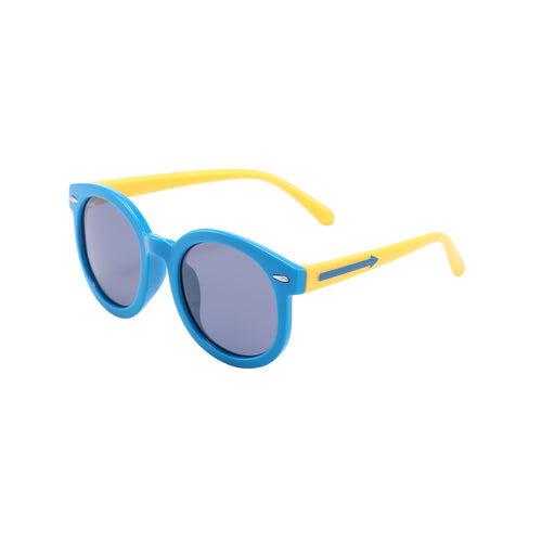 ThisGuy Kids Sunglasses - Blue and Lemon Yellow Rounders